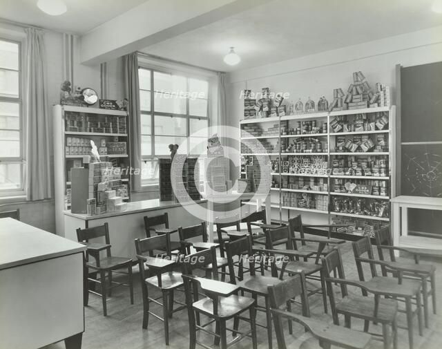 Shop-dressing, Technical Institute for the Distributive Trades, London, 1939.  Artist: Unknown.