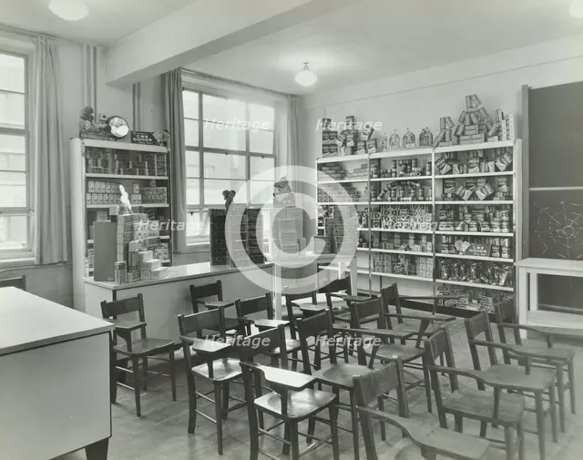 Shop-dressing, Technical Institute for the Distributive Trades, London, 1939.  Artist: Unknown.