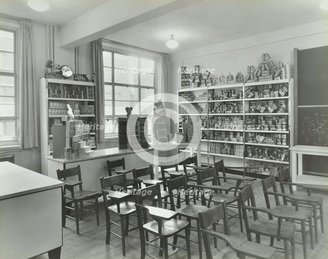 Shop-dressing, Technical Institute for the Distributive Trades, London, 1939.  Artist: Unknown.