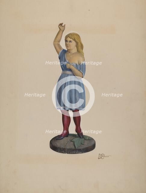 Shop Figure - Child, c. 1937. Creator: Beverly Chichester.