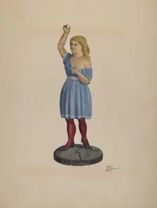 Shop Figure - Child, c. 1937. Creator: Beverly Chichester