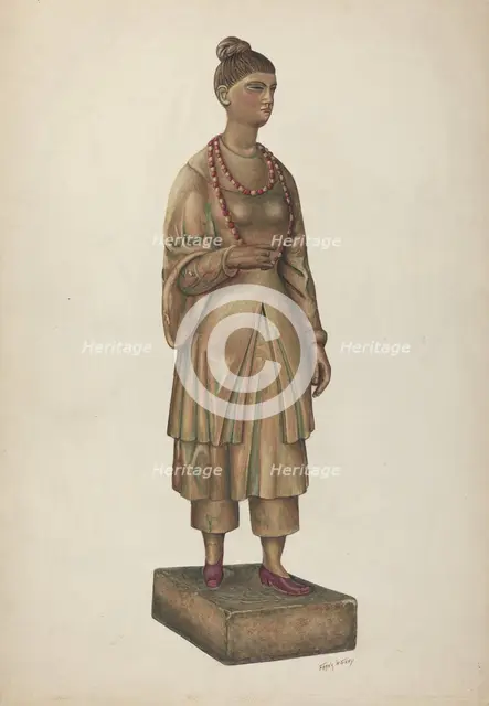 Shop Figure, c. 1937. Creator: Frank Gray.