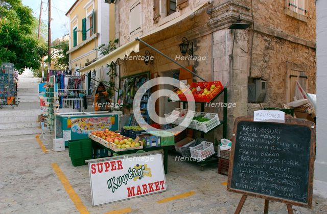 Shop, Fiskardo, Kefalonia, Greece. Creator: Peter Thompson.