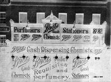 Shop front of Boots the Chemist, 58 London Road, Southwark, London, 1904. Creator: Unknown