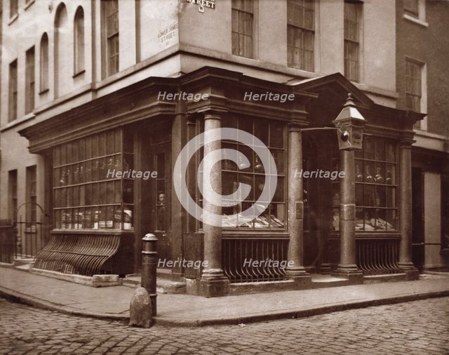 Shop in Brewer Street, Soho, c1878. Creator: Alfred & John Bool.