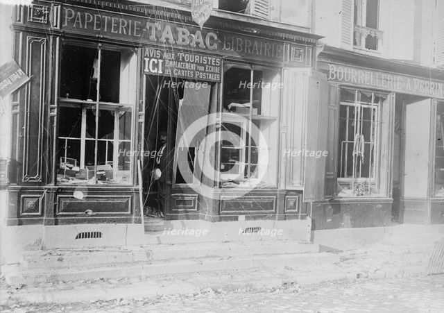 Shop in La Ferte Sous Jouarre, 7 Oct 1914?. Creator: Bain News Service.