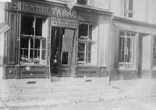 Shop in La Ferte Sous Jouarre, 7 Oct 1914?. Creator: Bain News Service