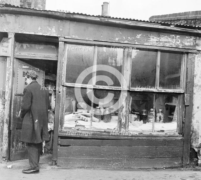 Shop in Old Montague Street, London.  Creator: Willson.