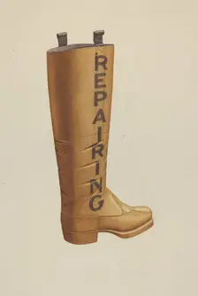 Shop Sign, 1935/1942. Creator: Albert Ryder