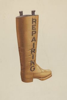 Shop Sign, 1935/1942. Creator: Albert Ryder