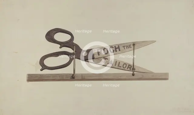 Shop Sign, 1938. Creator: John Sullivan.