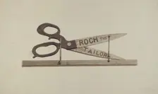 Shop Sign, 1938. Creator: John Sullivan