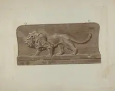 Shop Sign, c. 1938. Creator: John Sullivan
