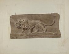 Shop Sign, c. 1938. Creator: John Sullivan