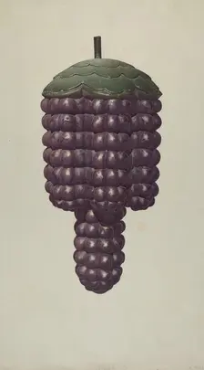 Shop Sign - Grapes, c. 1938. Creator: Robert Pohle