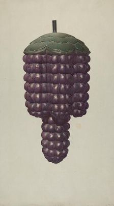 Shop Sign - Grapes, c. 1938. Creator: Robert Pohle