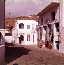 Shops and markets, island of Mykonos, Greece, c1955. Creator: Arthur Charles Kirby Ware