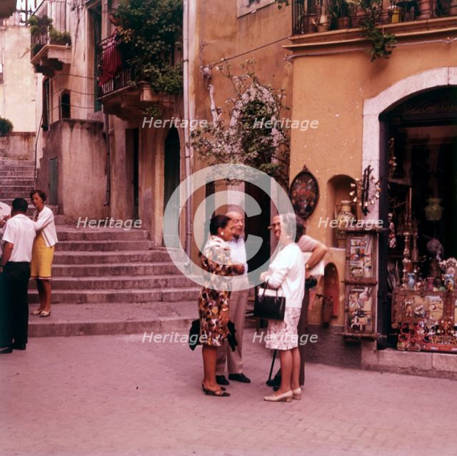 Shops in Taormina, Sicily, c1970s.  Creator: Arthur Charles Kirby Ware.