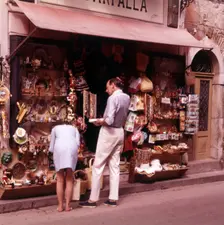 Shops in Taormina, Sicily, c1970s. Creator: Arthur Charles Kirby Ware
