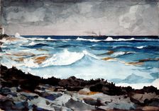Shore and Surf, Nassau, 1899. Creator: Winslow Homer