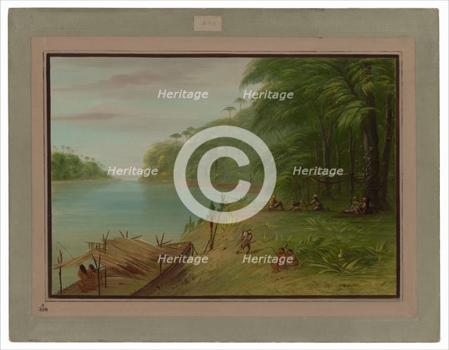 Shore of the Essequibo, 1854/1869. Creator: George Catlin.