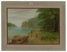 Shore of the Essequibo, 1854/1869. Creator: George Catlin