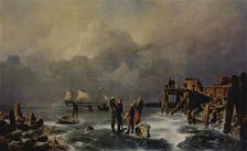 Shore of the Frozen Sea (Winter Landscape), 1839. Creator: Andreas Achenbach