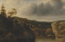 Shore with Steep Cliffs, 1648. Creator: Allart van Everdingen