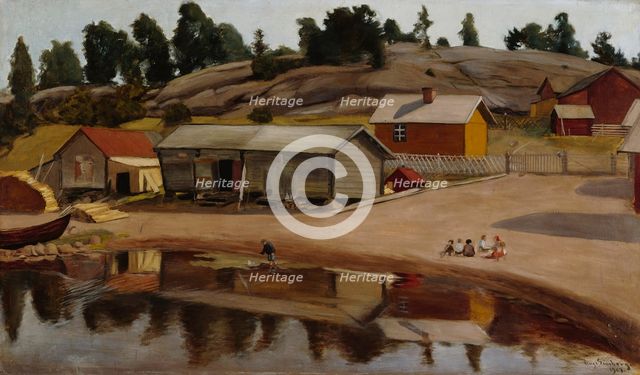 Shore View from Koivisto, 1907. Creator: Hugo Simberg.
