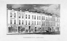 Shoreditch High Street, London, c1825. Artist: Anon