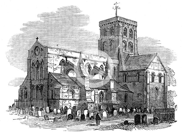 Shoreham Church, Sussex, 1872. Creator: Unknown.