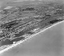 Shoreham Harbour and environs, West Sussex, 1948. Artist: Aerofilms