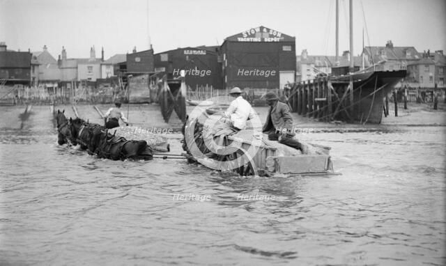 Shoreham harbour, Shoreham-by-Sea, West Sussex, 1905-1925. Artist: Edward John Bedford.
