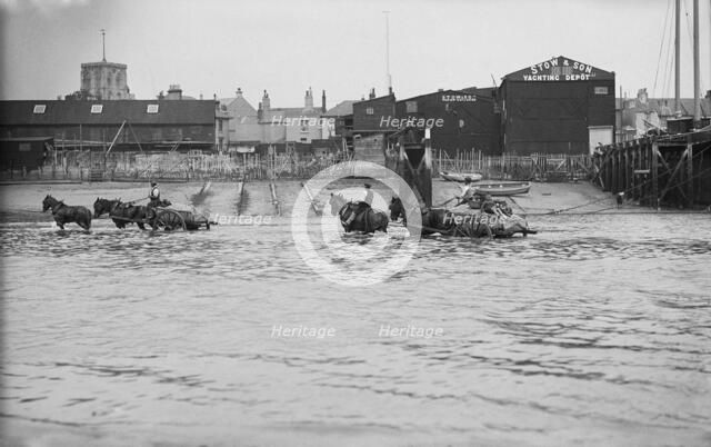 Shoreham harbour, Shoreham-by-Sea, West Sussex, 1905-1925. Artist: Edward John Bedford.