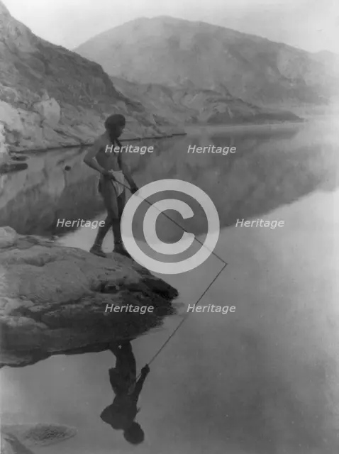 Shores of Walker Lake-Paviotso, c1924. Creator: Edward Sheriff Curtis.