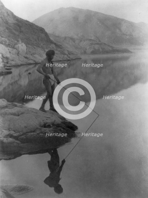 Shores of Walker Lake-Paviotso, c1924. Creator: Edward Sheriff Curtis.
