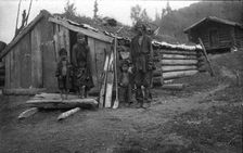 Shoria Family by their Yurt, Ulus Kumys, 1913. Creator: GI Ivanov