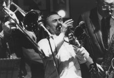 Shorty Rogers, Bill Watrous and Bob Cooper, Ronnie Scott's, c1982. Creator: Brian Foskett