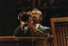 Shorty Rogers, North Sea Jazz Festival, Netherlands, 1991. Creator: Brian Foskett