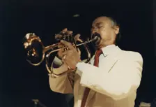 Shorty Rogers, Pizza Express, London, 1989. Creator: Brian Foskett