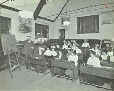 Shorthand class for women, Choumert Road Evening Institute, London, 1907