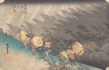 Shower at Shono, 1834., 1834. Creator: Ando Hiroshige