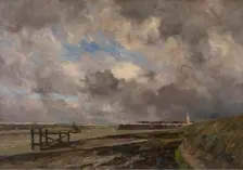 Showery Weather in Nieuwpoort, 1901. Creator: Victor Olivier Gilsoul