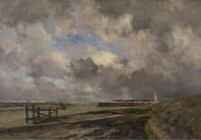 Showery Weather in Nieuwpoort, 1901. Creator: Victor Olivier Gilsoul