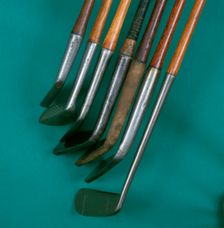 Showing the length and thickness of hosels, golf clubs, c1865-c1950. Creator: Unknown