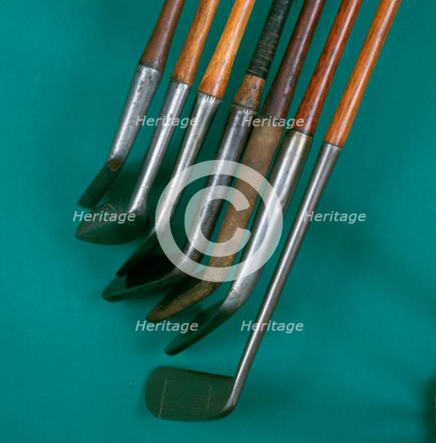 Showing the length and thickness of hosels, golf clubs, c1865-c1950. Creator: Unknown.