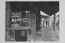 Showing how the colour line was drawn by the saloons at Atlanta, Georgia, 1908. Creator: Unknown