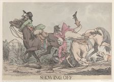 Showing Off, March 25, 1787., March 25, 1787. Creator: Thomas Rowlandson