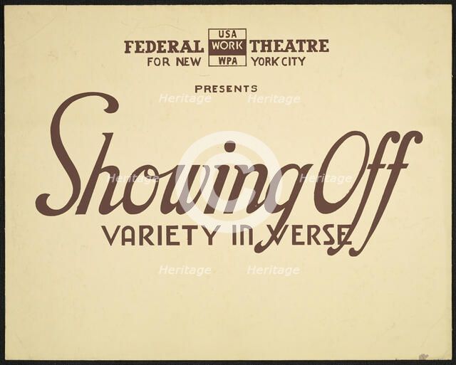 Showing Off, New York, 1937. Creator: Unknown.