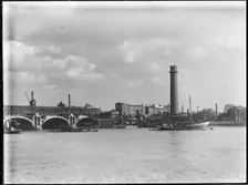 Shot Tower and Lead Works, Belvedere Road, Lambeth, Greater London Authority, 1936. Creator: Charles William Prickett